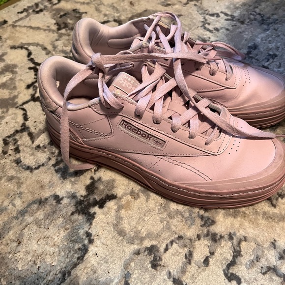 REEBOK CLUB C DOUBLE GEO 'SHELL PURPLE/SHELL PURPLE/INFUSED LILAC' - Picture 4 of 9